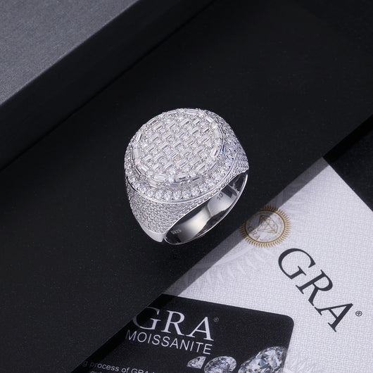 Anillo de Bodas Diamante Moissanita - Conjunto de Anillos Plateado en Plata S925 y Platino - Image 6