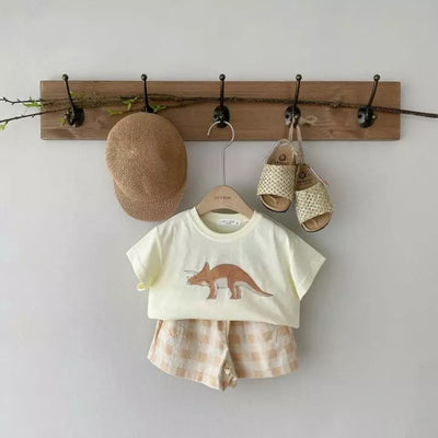 Shorts de Algodón a Cuadros para Niño - Verano Fresco y Cómodo - Image 2