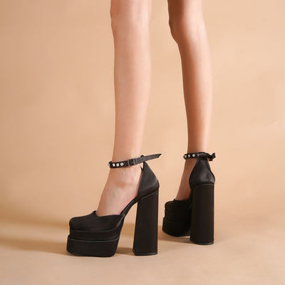 Tacones Plataforma 14cm con Brillantes Cristal - Image 51