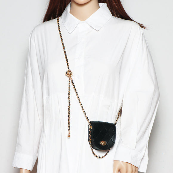 Bolsa Cintura Decorativa con Cadena Crossbody