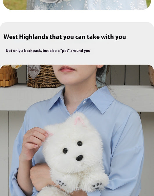 Peluche Perro West Highland Blanco Suave y Adorable - Image 29