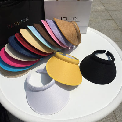 Visera Deportiva de Moda - Gorra Vacía sin Techo Protección Solar - Image 30