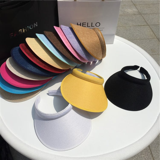 Visera Deportiva de Moda - Gorra Vacía sin Techo Protección Solar - Image 30