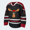 Uniforme de Hockey Hielo Diseño Holgado Negro y Rojo