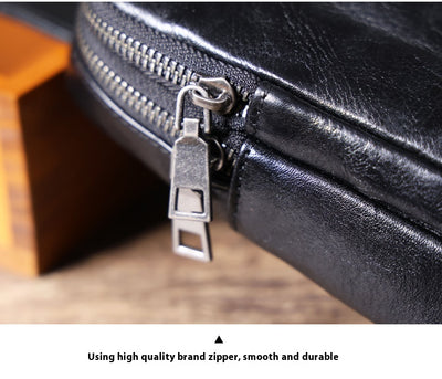 Bolsa Mensajero de Cuero Genuino Cowhide para Hombre - Image 21