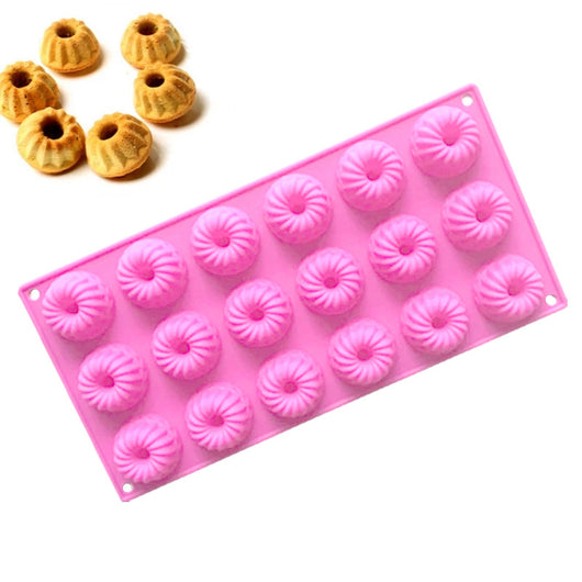 Molde de Silicona Kelilu 18 Cavidades Redondas para Postres, Mousse y Gelatina - Image 4