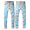 Jeans Slim Stretch Rotos de Moda Alta - Diseño Trendy XINGX