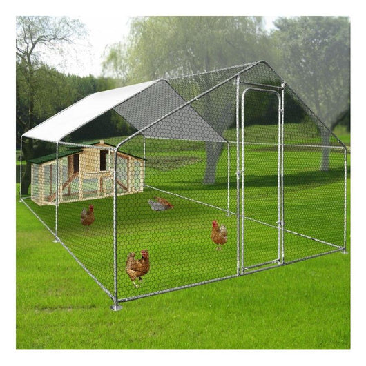 Gallinero Metálico Resistente con Techo Impermeable para Lluvia - Image 6