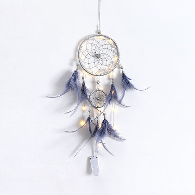 Atrapasueños Artesanal con Plumas Indígenas - Image 4