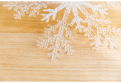 Adornos Navideños de Acrílico Transparente - Copo de Nieve para Árbol de Navidad DIY - Image 15