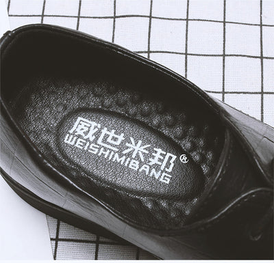 Zapatos de Cuero Casual Estilo Coreano con Altura Aumentada para Hombre - Image 12