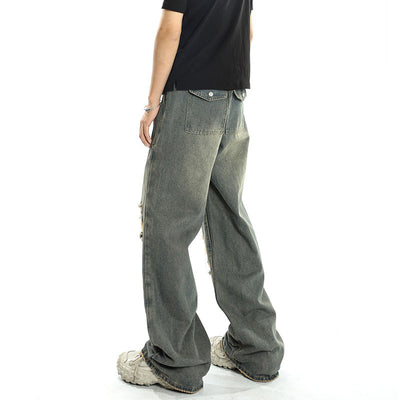 Jeans Rotos Vintage con Parches para Hombre - Diseño Nicho - Image 11