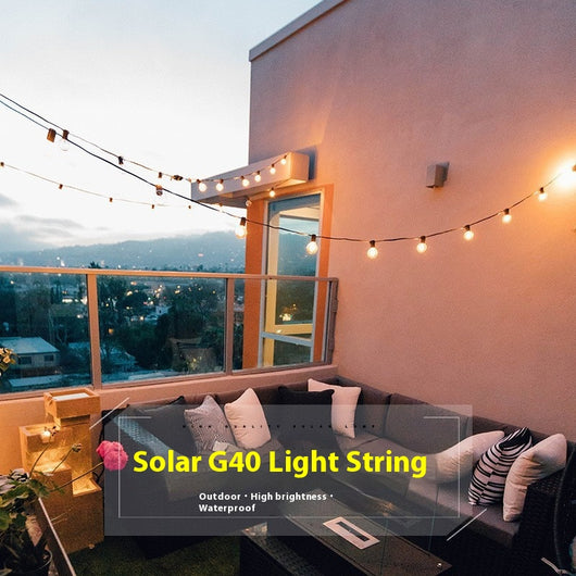 Luces Solares Decorativas Estilo Retro para Camping y Celebraciones