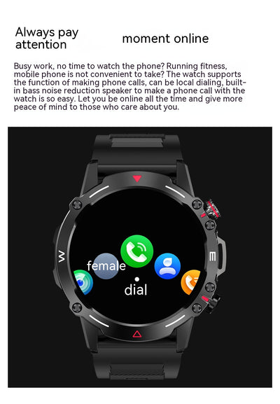 Reloj Inteligente HK87 con Llamadas Bluetooth, Monitor Cardíaco y Presión Arterial - Image 12