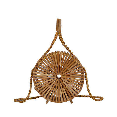 Bolsa de Playa Tejida en Bambú y Ratán - Bolso Creativo para Mujer - Image 25