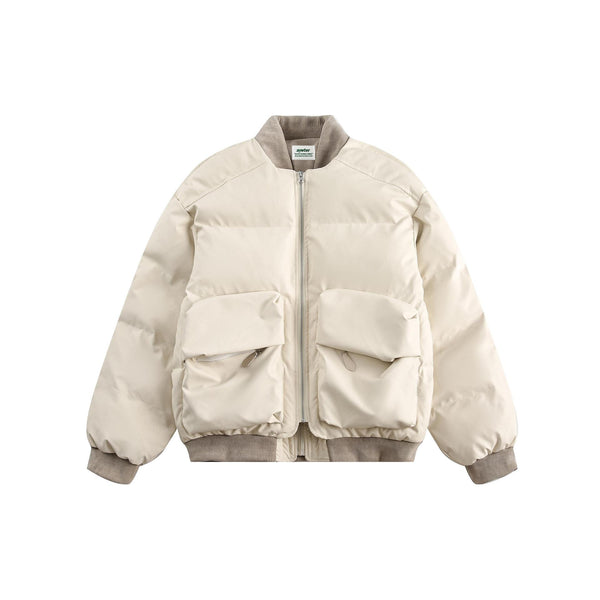 Abrigo Acolchado Reversible Unisex - Estilo Moderno Dos Texturas