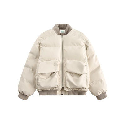 Abrigo Acolchado Reversible Unisex - Estilo Moderno Dos Texturas