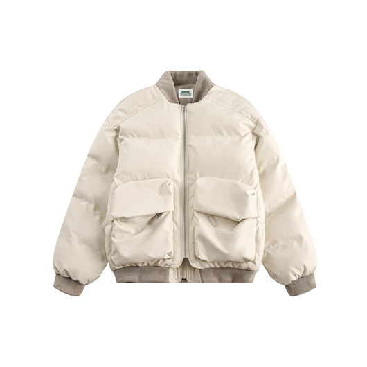 Abrigo Acolchado Reversible Unisex - Estilo Moderno Dos Texturas