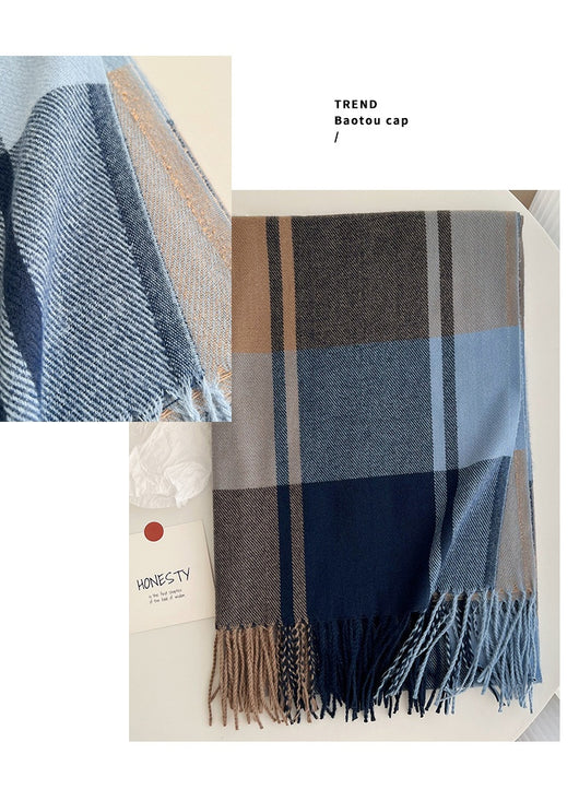 Chal Pashmina Escocés con Borlas para Mujer - Tejido Grueso y Cálido - Image 27