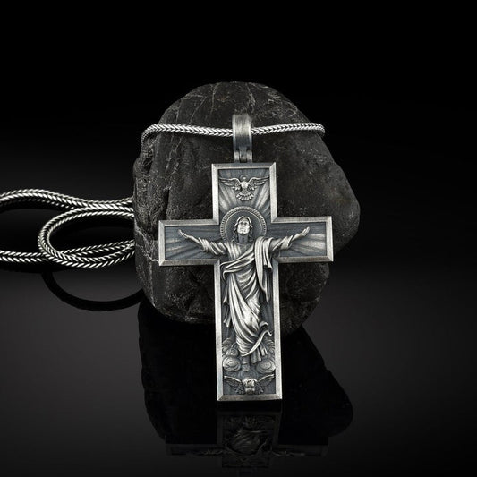 Collar Dije Cuadrado con Versículo Bíblico