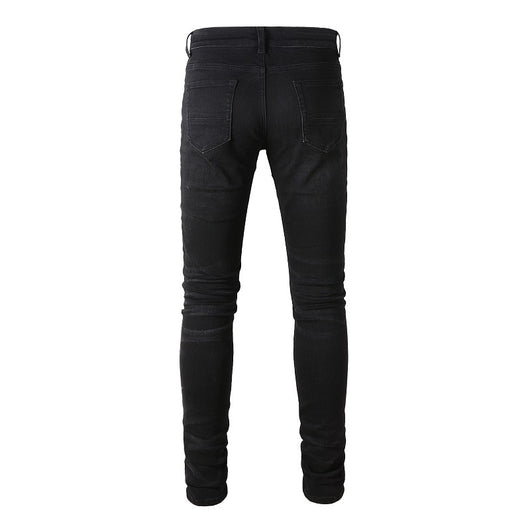 Jeans Rotos con Parches Elásticos de Moda - Image 6