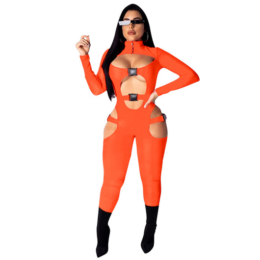 Jumpsuit Elegante de Color Liso para Mujer - Image 5