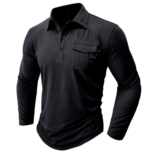 Camisa Clásica de Manga Larga Estilo Europeo para Hombre - Image 51