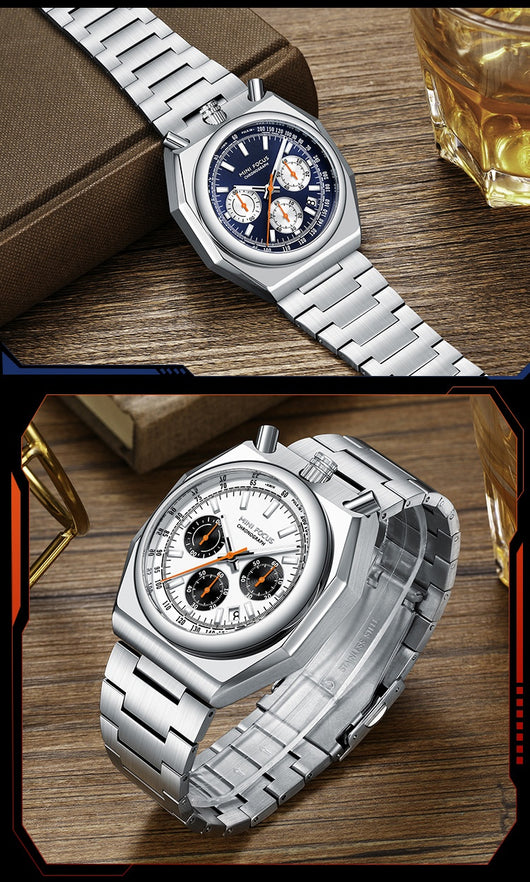 Reloj de Pulsera Multifunción Retro con Correa de Acero Inoxidable - Image 22