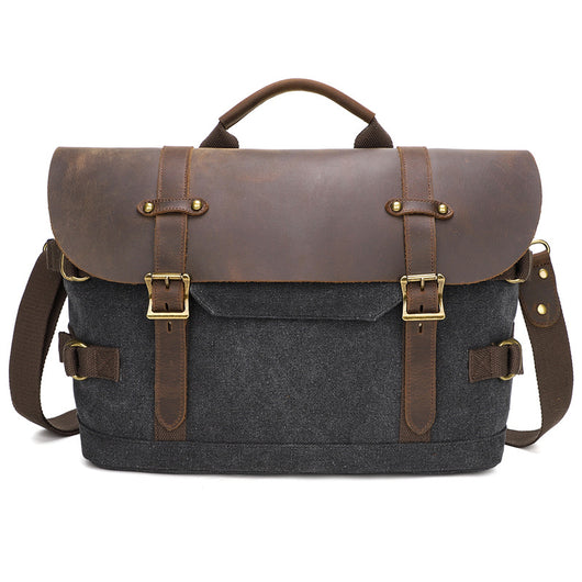 Bolsa Mensajero de Lona para Hombre - Estilo Casual - Image 3