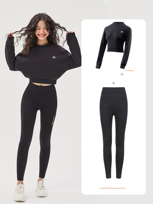 Pantalones Yoga Shark con Levantamiento de Glúteos y Base Aterciopelada