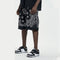Shorts Hip-hop Militar con Empalmes y Corte Bajo para Hombre