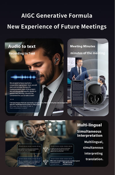 Auriculares Traductores Inteligentes Inalámbricos Biaurales - Image 9