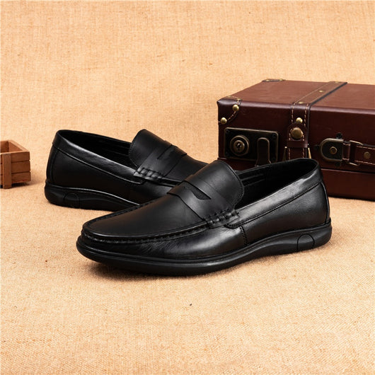Zapatos de Cuero para Hombre Otoño Suela Blanda y Cómoda - Image 4