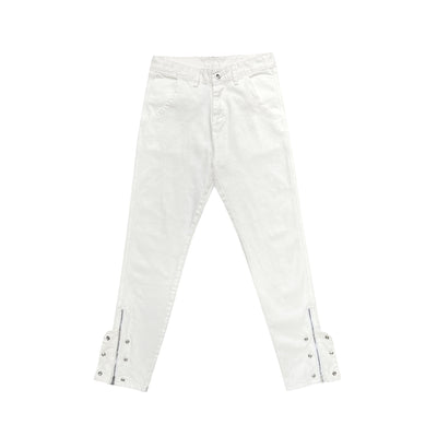 Jeans Negros de Corte Recto con Detalles de Herraje Moderno - Image 6