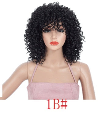 Peluca Afro Multicolor con Rizos Pequeños - Image 9
