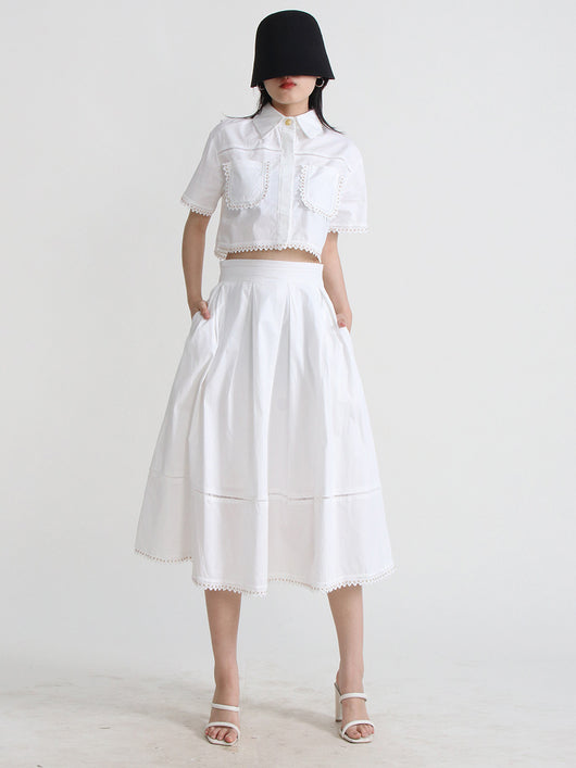 Conjunto Retro Dos Piezas Blusa Corta para Mujer - Image 15