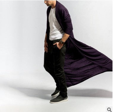 Abrigo Trench Largo Slim Fit Casual para Hombre - Image 5