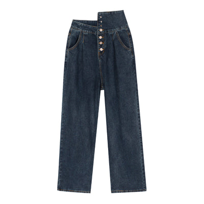 Pantalón Recto Ancho de Talle Alto Holgado - Image 4