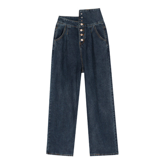 Pantalón Recto Ancho de Talle Alto Holgado - Image 4
