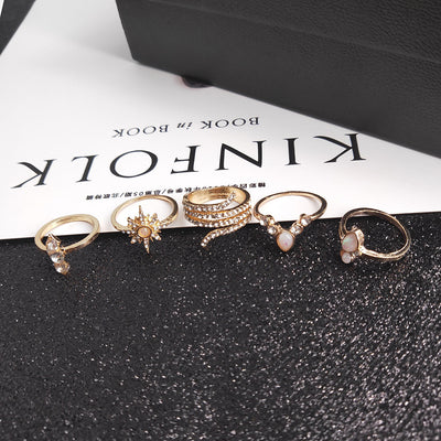 Conjunto de 17 Anillos Bohemios Ajustables - Image 13