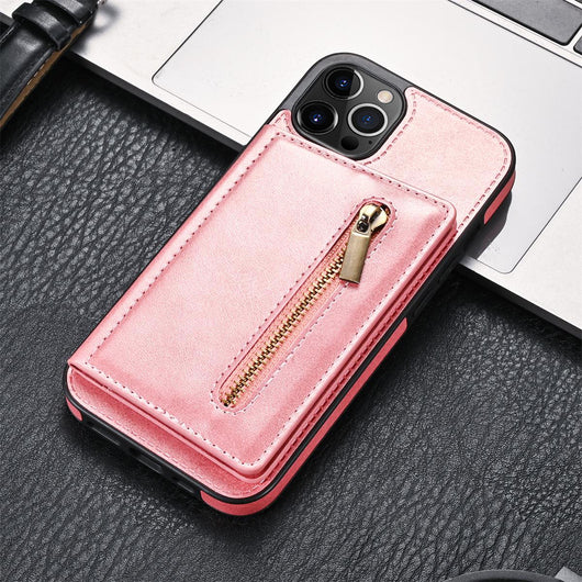 Funda para Teléfono con Bolsillo Lateral, Cierre de Cremallera y Correa de Muñeca - Image 12