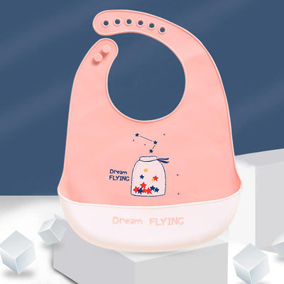 Babero Impermeable 3D con Bolsillo para Comidas Infantiles