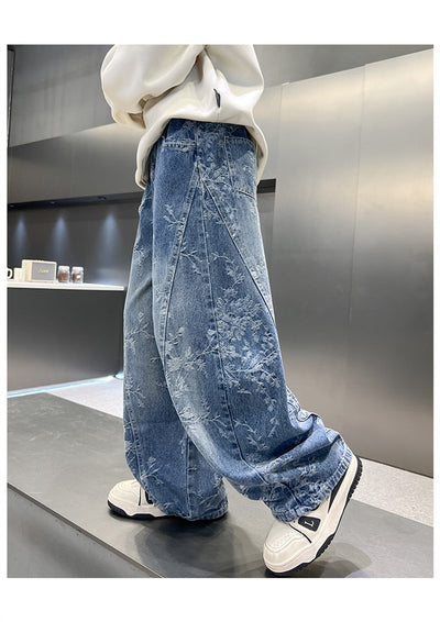 Pantalones Jeans Sueltos Estilo Pu Shuai para Niños - Diseño Trendy y Cómodo - Image 15