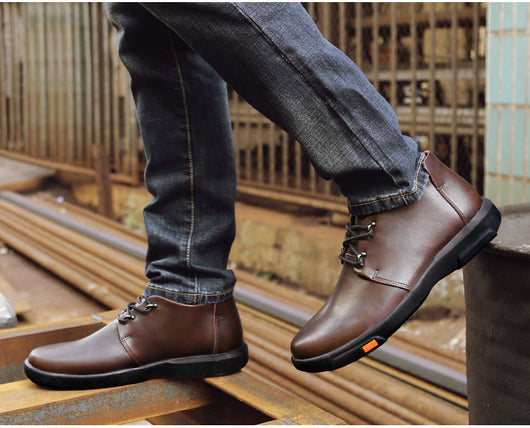 Zapatos Casuales de Cuero Nobuk para Hombre con Suela Flexible - Image 21
