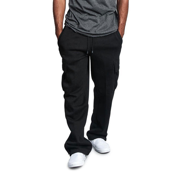 Pantalones Casuales con Múltiples Bolsillos para Hombre