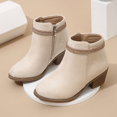 Botines para Niñas con Doble Correa y Detalles de Cristal - Image 15