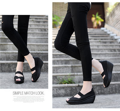 Zapatos Tejidos a Mano sin Cordones para Mujer - Comodidad Casual - Image 23