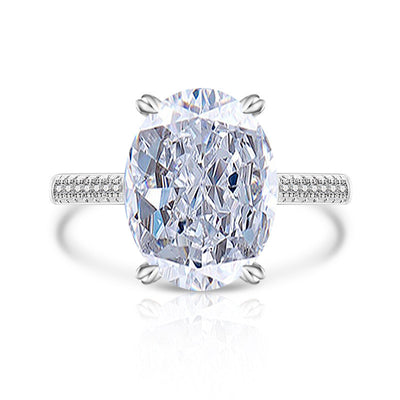 Anillo Versátil de Diamante Hielo Floral en Carbono Alto para Mujer - Image 39