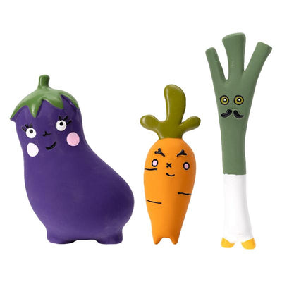 Juguetes Masticables para Perros Forma de Verduras - Cebolla y Berenjena Látex Natural - Image 17
