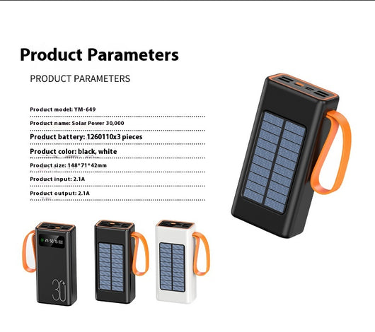 Batería Solar Portátil de Gran Capacidad para Camping y Emergencias - Image 11